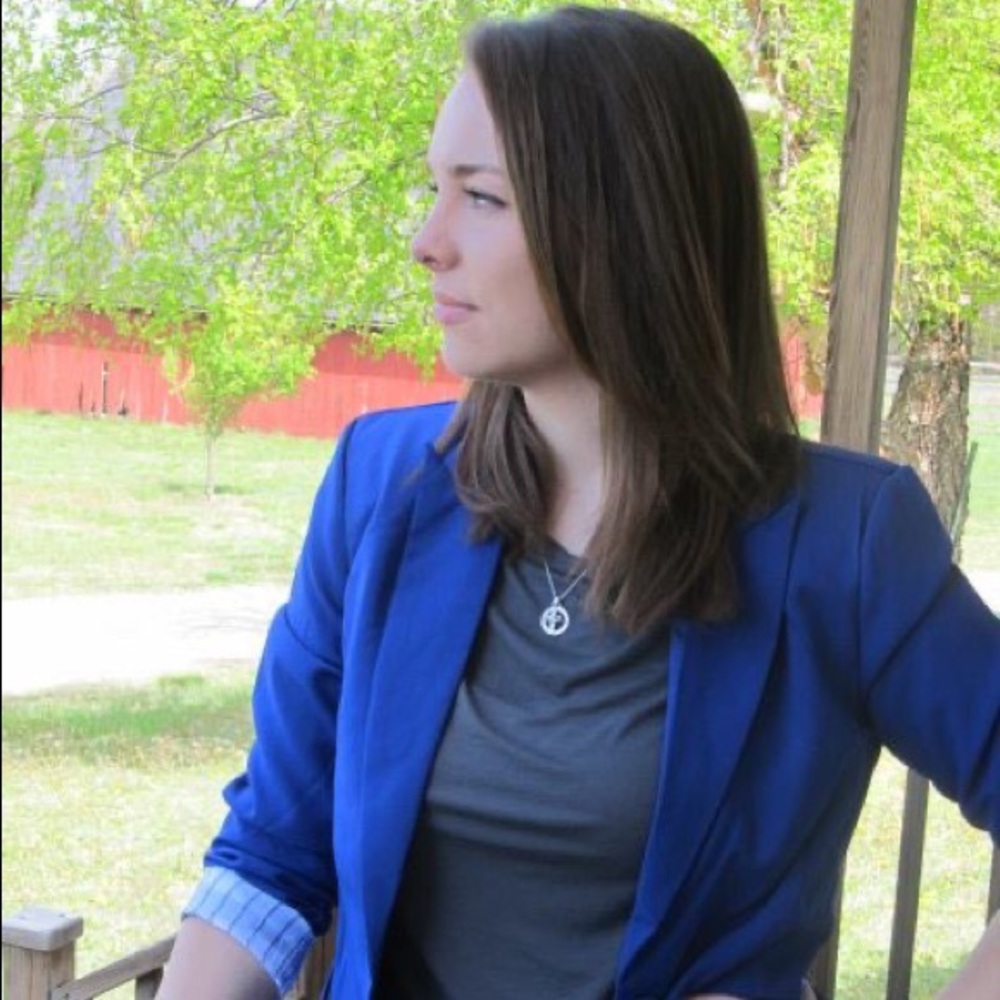 Cobalt blue blazer. Worn once.